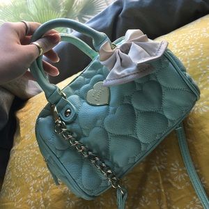 Tiffany blue betsey Johnson purse